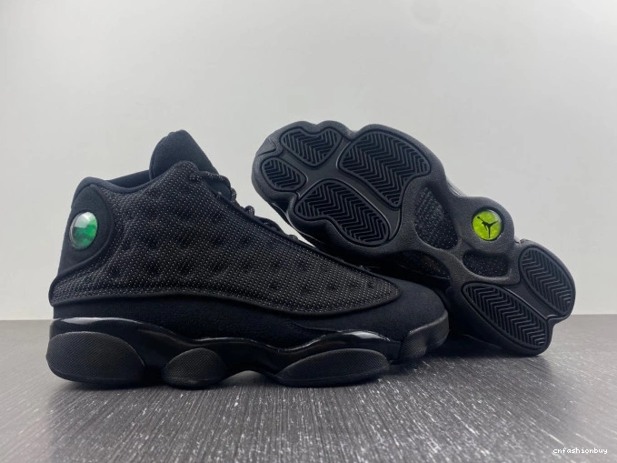 Black Retro Cat Jordan 414571-011 Air 13 0802
